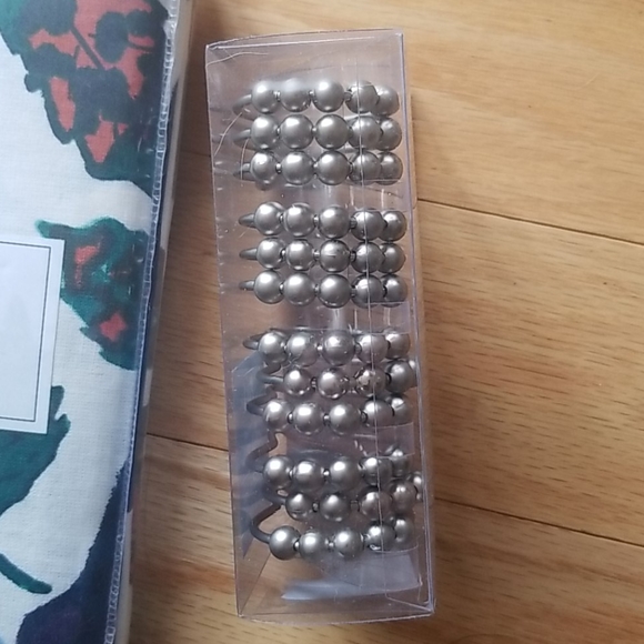 Pier 1 imports shower curtain and hooks - Picture 3 of 6